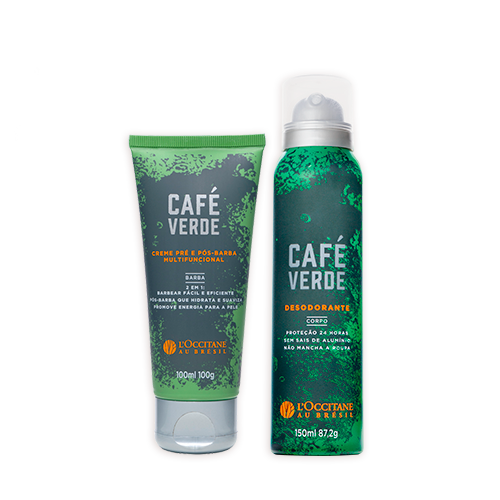 Duo Desodorante e Creme Barba Café Verde